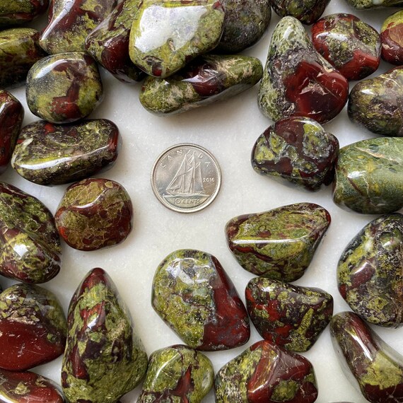 Dragon S Blood Jasper Tumbled Crystal Etsy