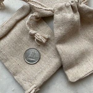 Sac en mousseline de coton (2,5 x 3 po.)