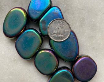 Regenbogen Magnetischer Hämatit Poliert Trommelstein
