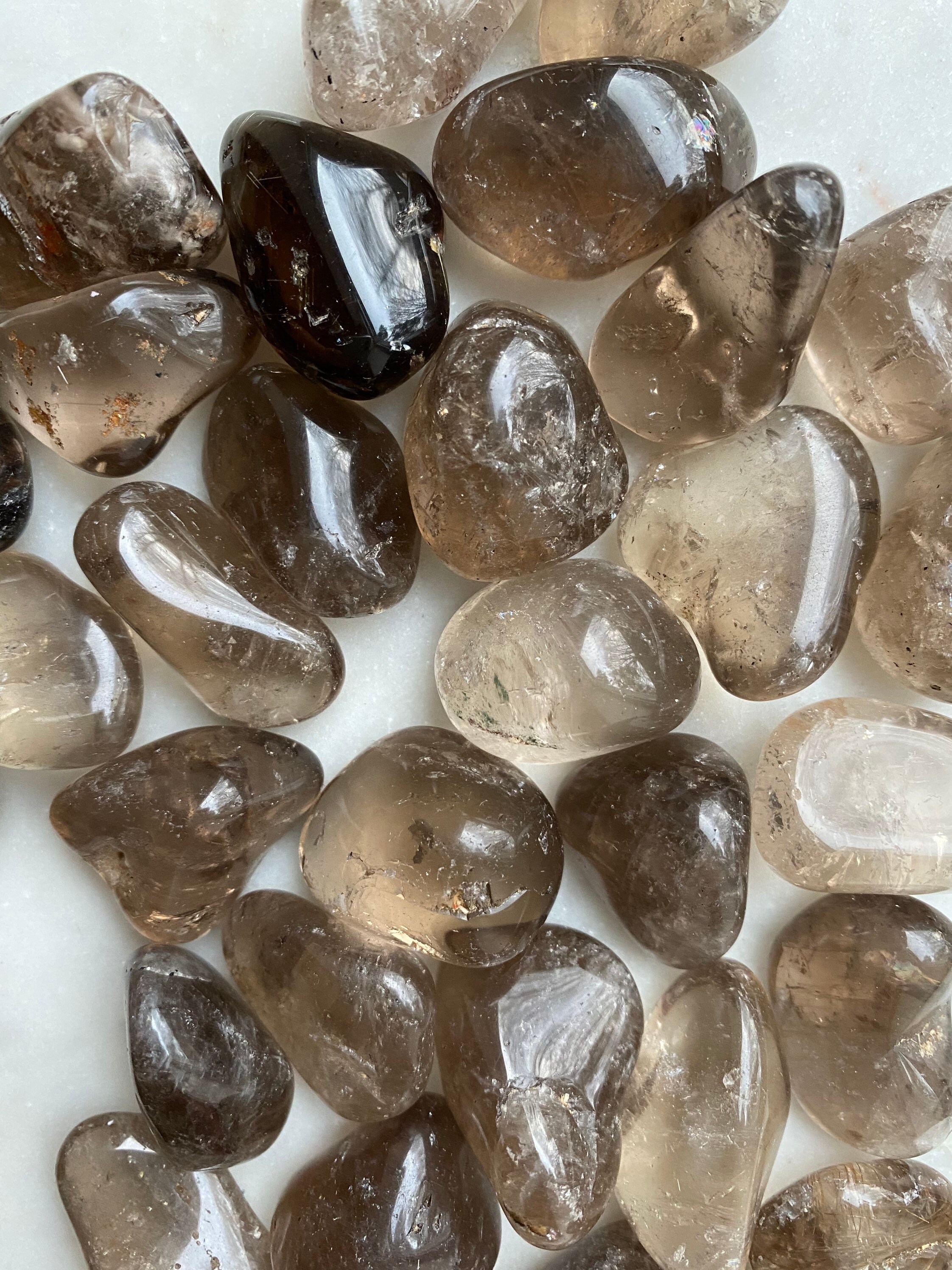 Smoky Quartz MEDIUM Tumbled Crystal Etsy