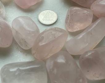 Rose Quartz MEDIUM Tumbled Crystal Stone