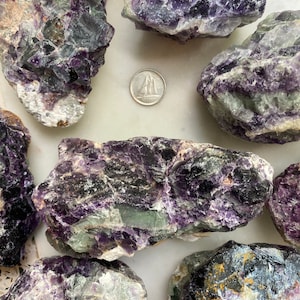 Fluorite Multi Coloured Chip LARGE Crystal