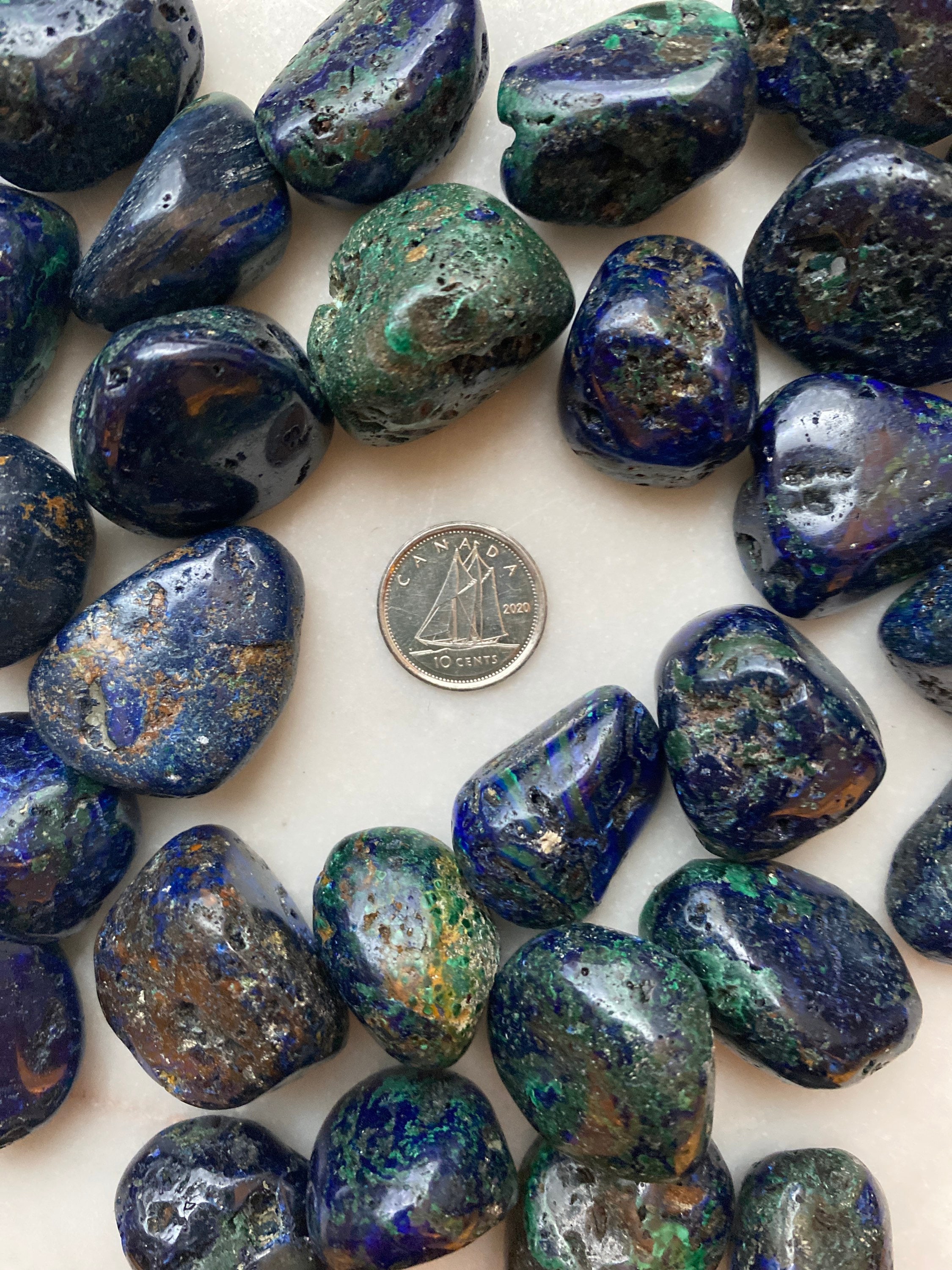Azurite Malachite Tumbled Crystal