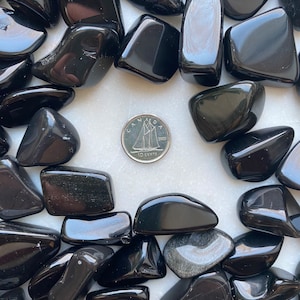 Black Obsidian Tumbled Crystal