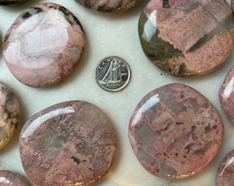 Rhodonite Earth Stone Tumbled Crystal