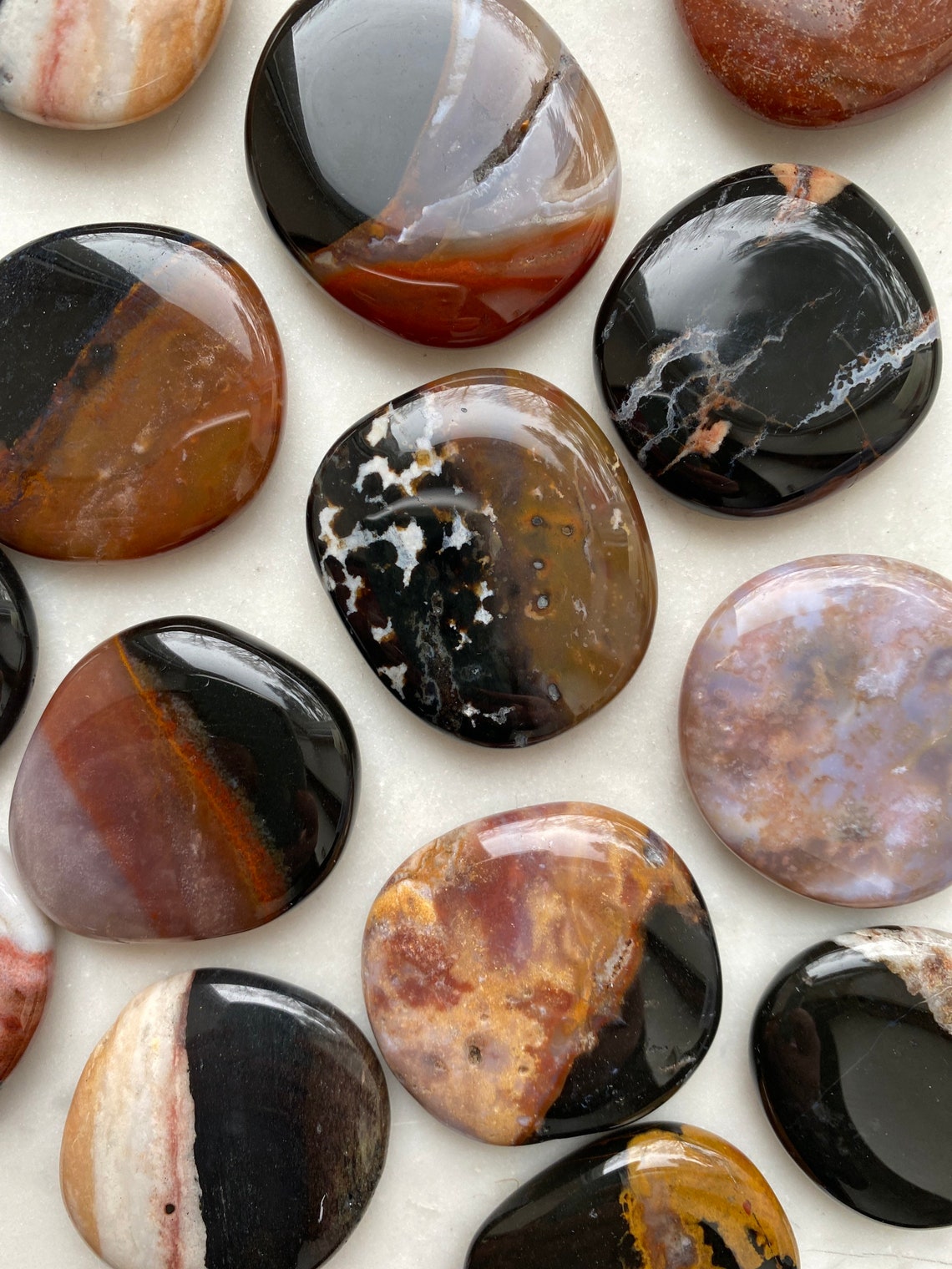Jasper Sardonyx Earth Stone Tumbled Crystal Etsy