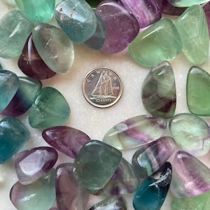 Fluorite X-SMALL WHOLESALE Tumbled Crystals (Includes 100 grams)