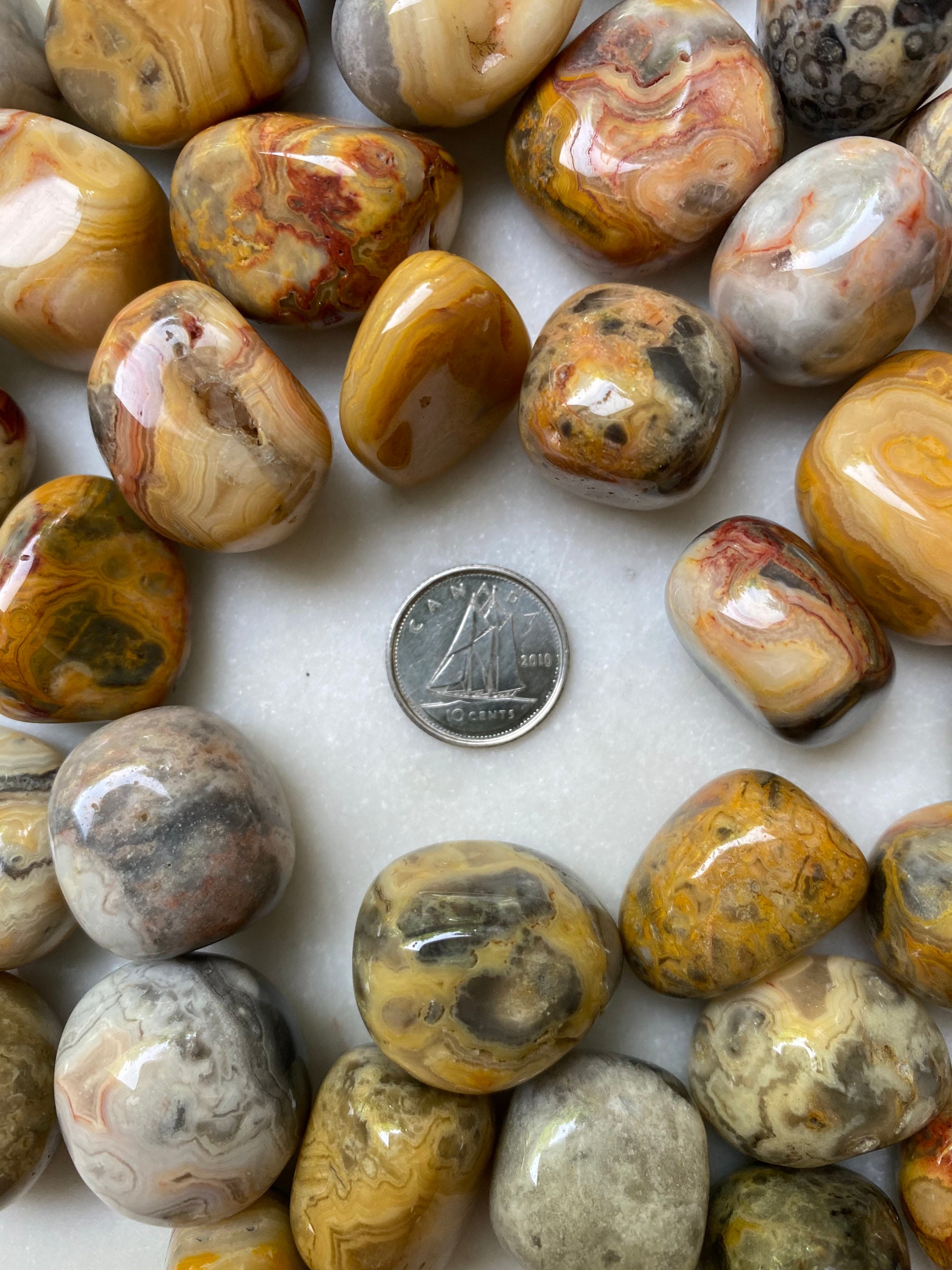 Crazy Lace Agate Tumbled Crystal -  Canada