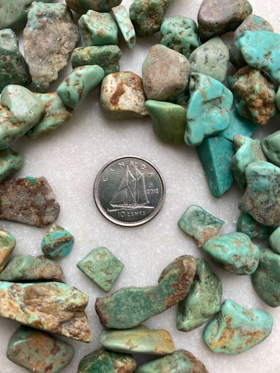Blue Green Turquoise Tumbled Crystals (includes Grams)