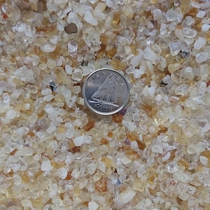 Crushed Heat-Treated Citrine Chip Crystals (Includes 10 grams)