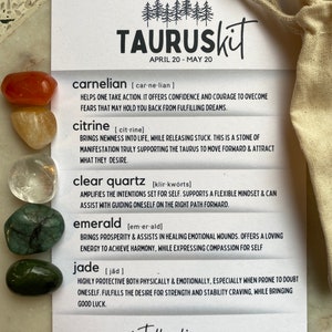 Kit de Cristais de Touro (20 de abril a 20 de maio)