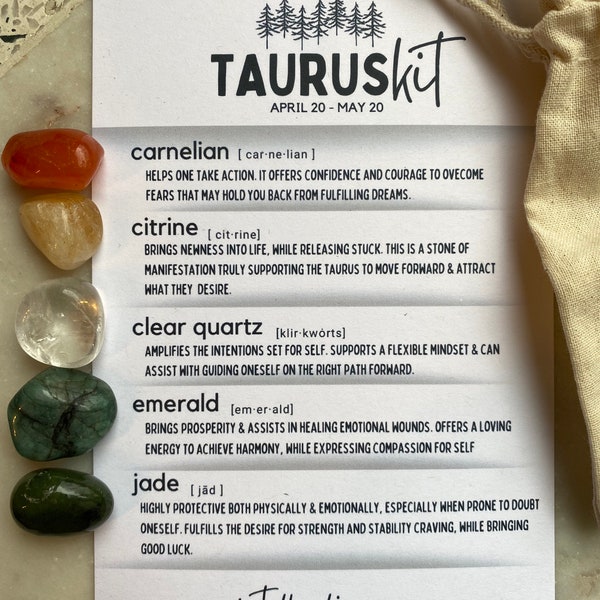 Taurus Crystal Kit (April 20 - May 20)