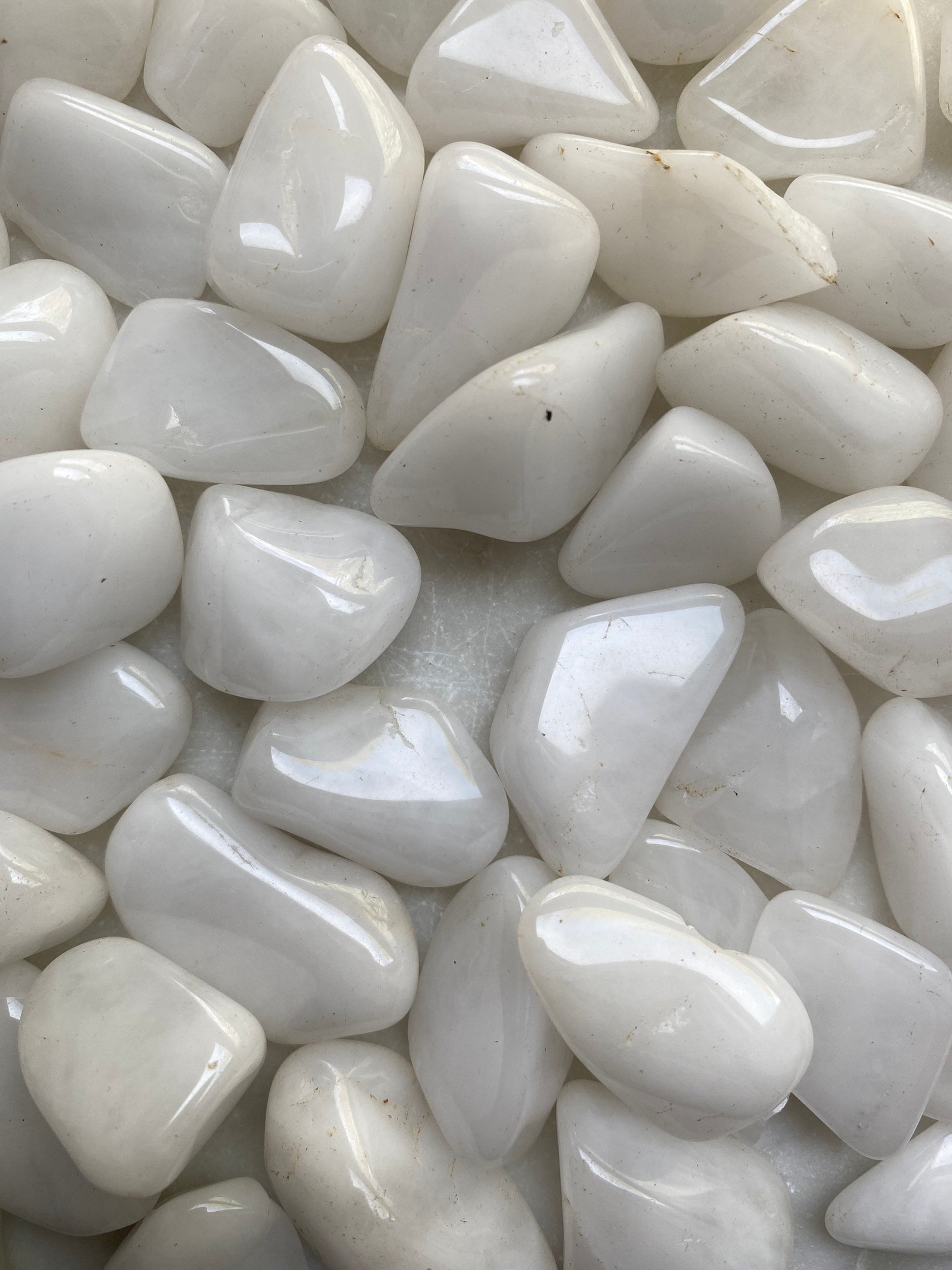 Snow Quartz Tumbled Crystal Etsy