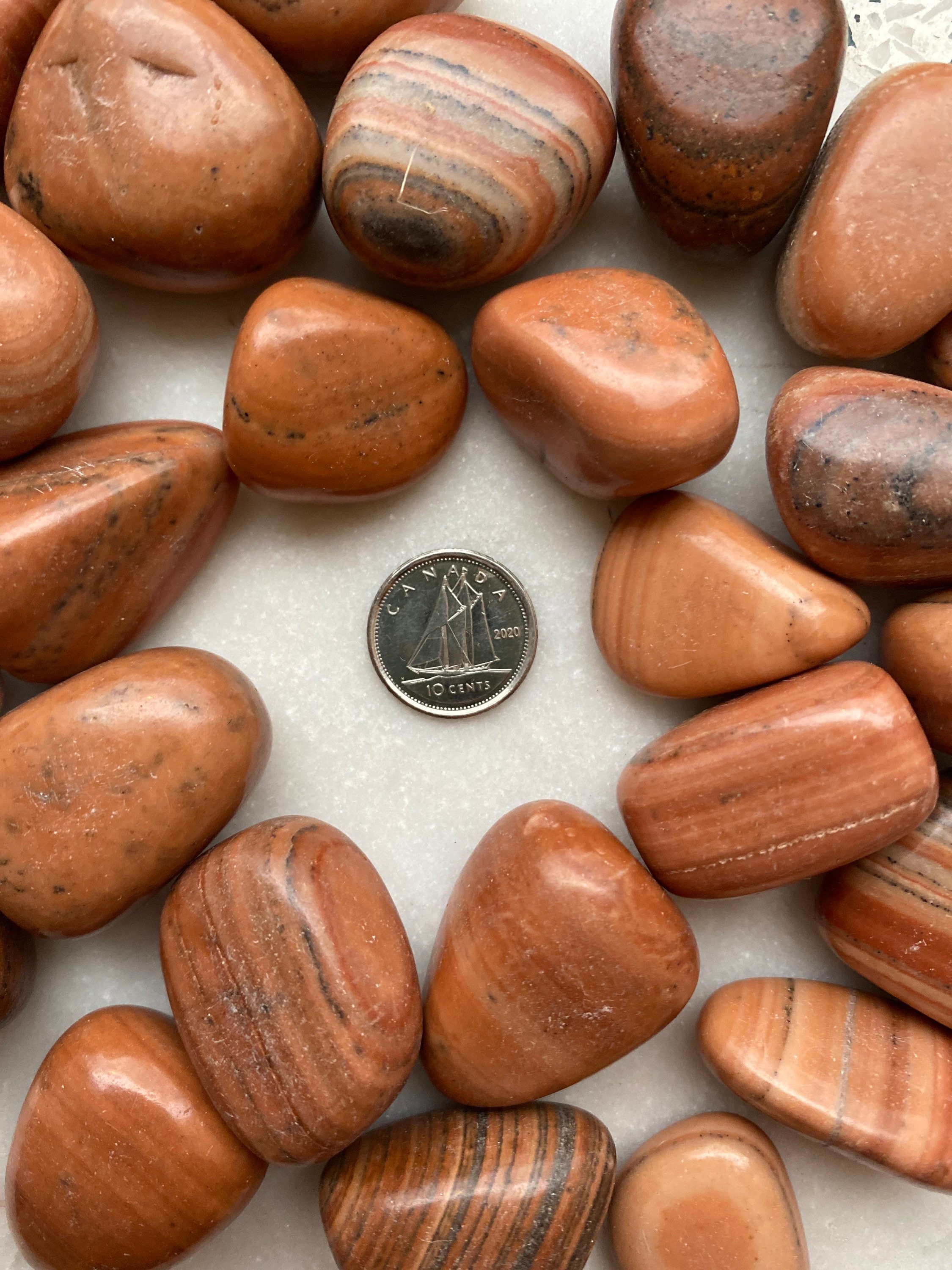 インテリア 置物 石 オブジェ 赤色 赤茶色 岩石 コレクション 化石