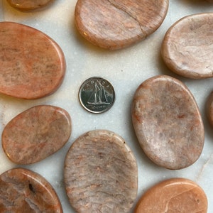 Peach Moonstone Worry Stone Crystal