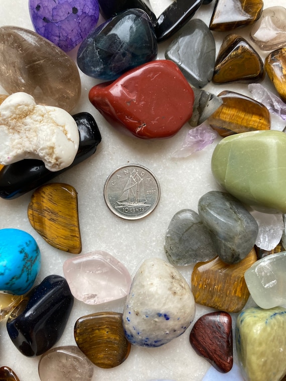 Chipped/Fractured Mixed Natural Tumbled Crystals (Includes 50 grams)