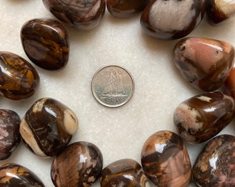 Bamboo Leaf Agate Tumbled Crystal