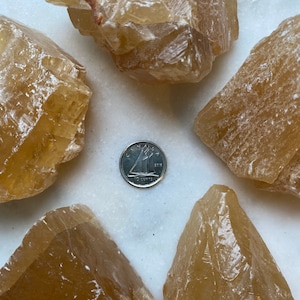 Honey Calcite LARGE Rough Crystal