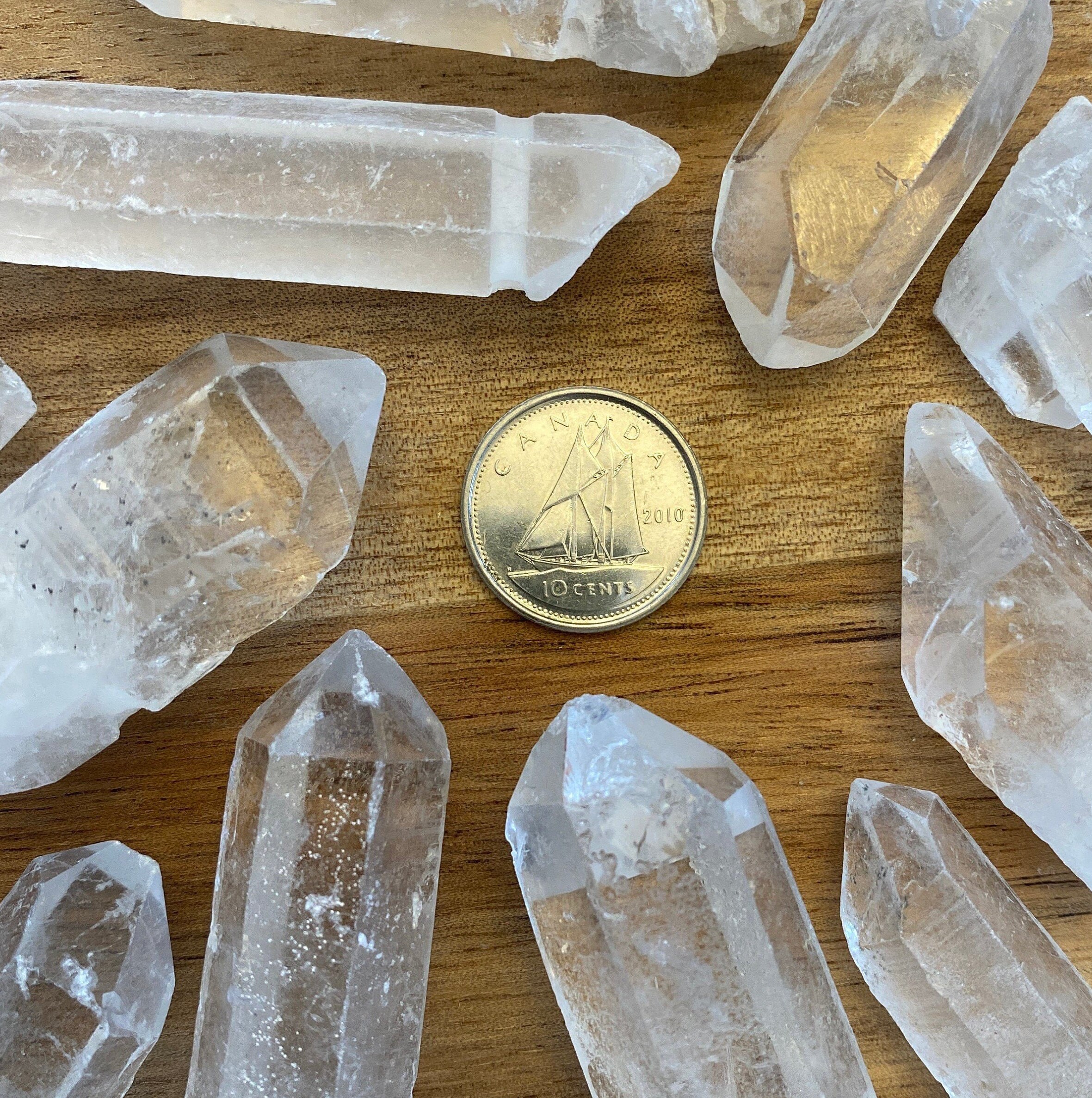 Clear Quartz Double Terminated Drilled Point Crystal Etsy UK
