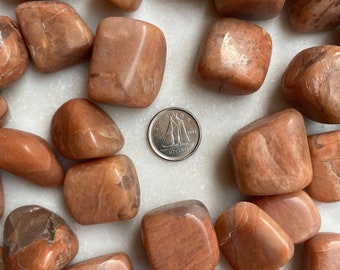 Peach Moonstone Tumbled Crystal