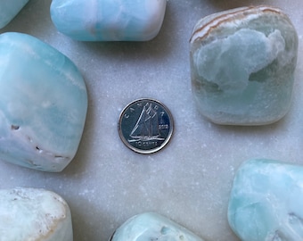 Caribbean Calcite LARGE Tumbled Crystal