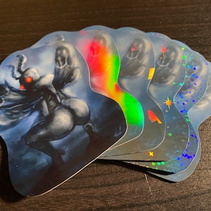 Twerking Mothman Sticker Matte, Glossy, Holographic, and Set