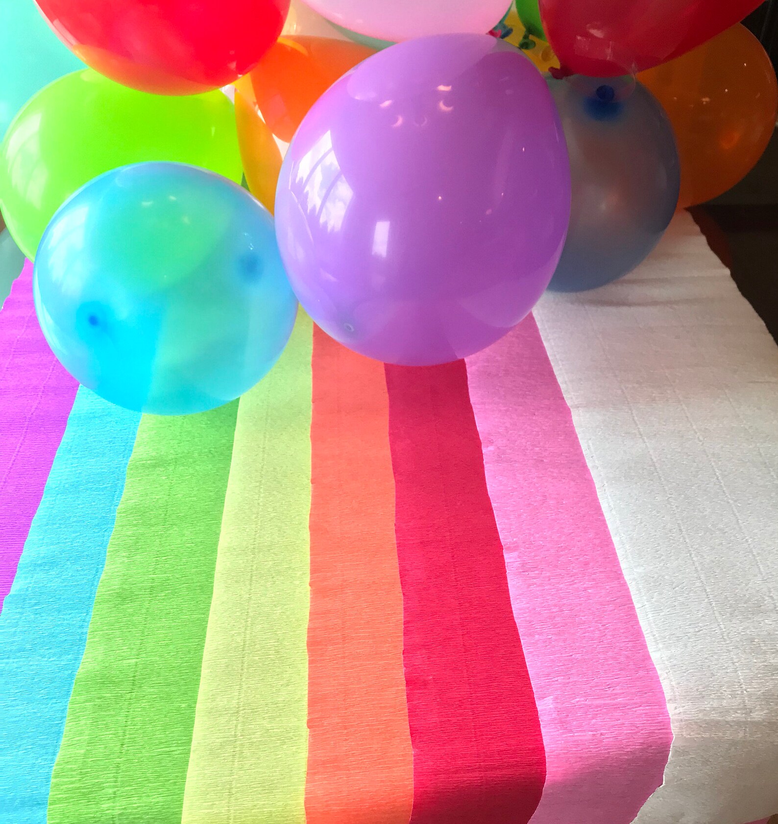 Table Runners Choose 2 Colored Crepe Paper Roll Origami Etsy