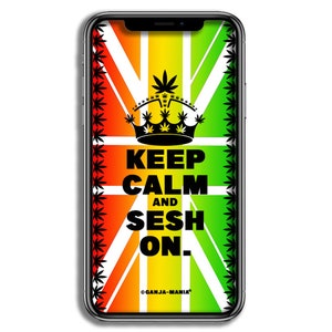 GANJA-MANIA® Ballin&#39; With The Royals Weed-Themed Phone Wallpaper/Background iPhone/Android—Digital Download—Marijuana Phone Graphic-GJMSCR39