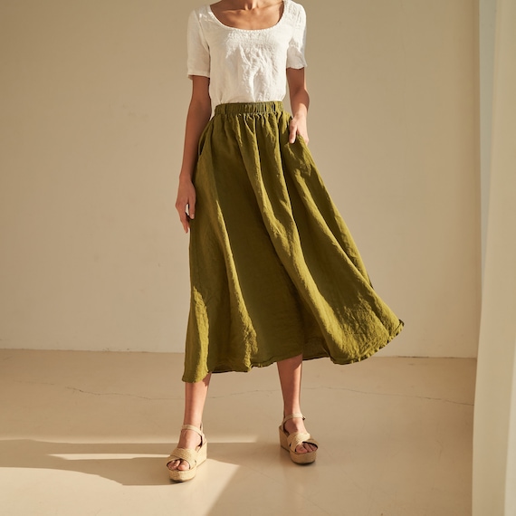 Jupe longue taille elastique sale