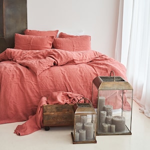 5-Piece Linen Bedding Set: Soft Duvet Cover, Pillowcases & Sheets