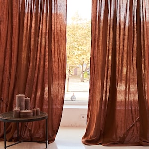 Wrinkled Linen Curtain Panel: Multifunctional Heading, OEKO-TEX Certified