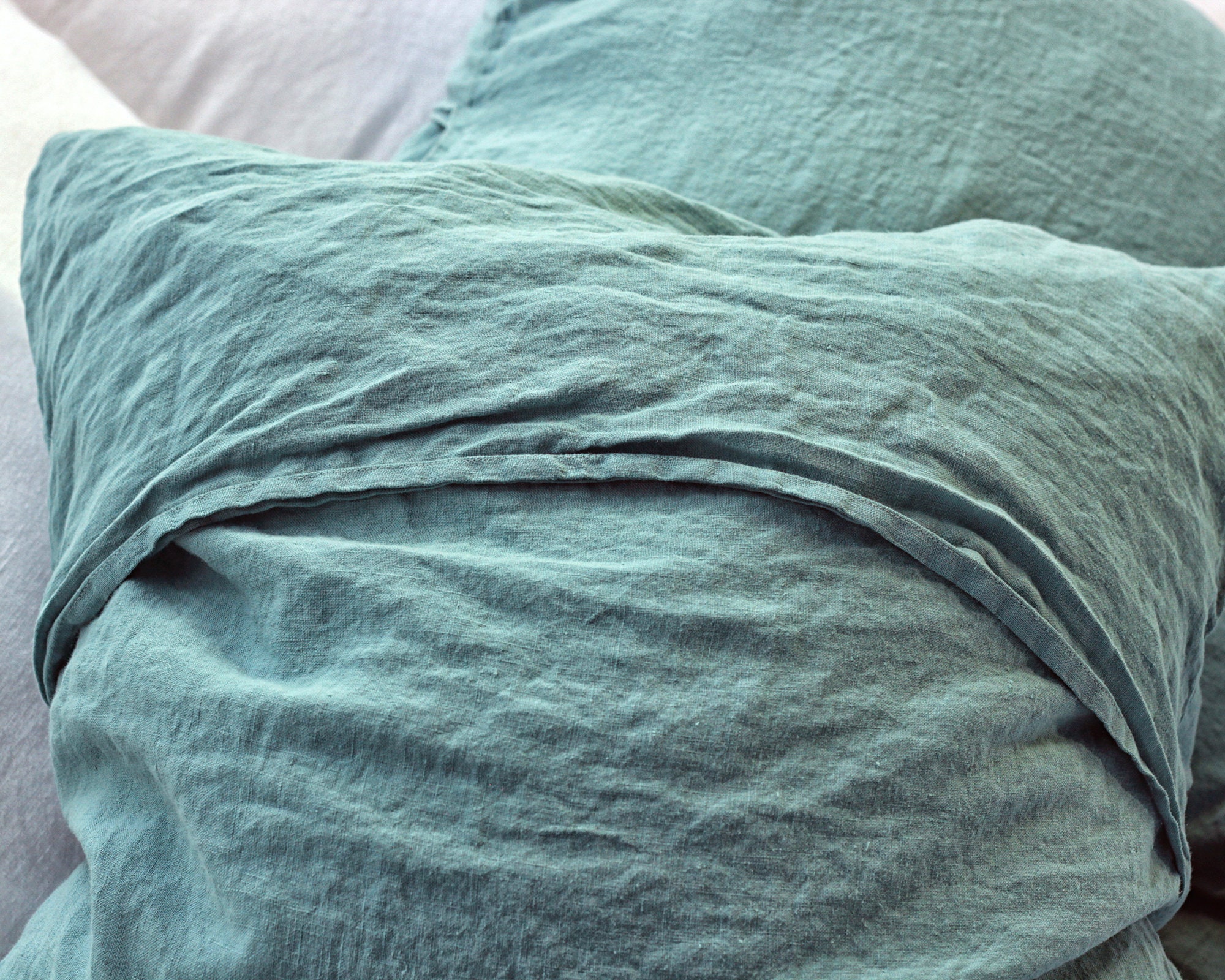 Linen Bedding Set Emerald Green Bedding Linen Bedding Linen Etsy