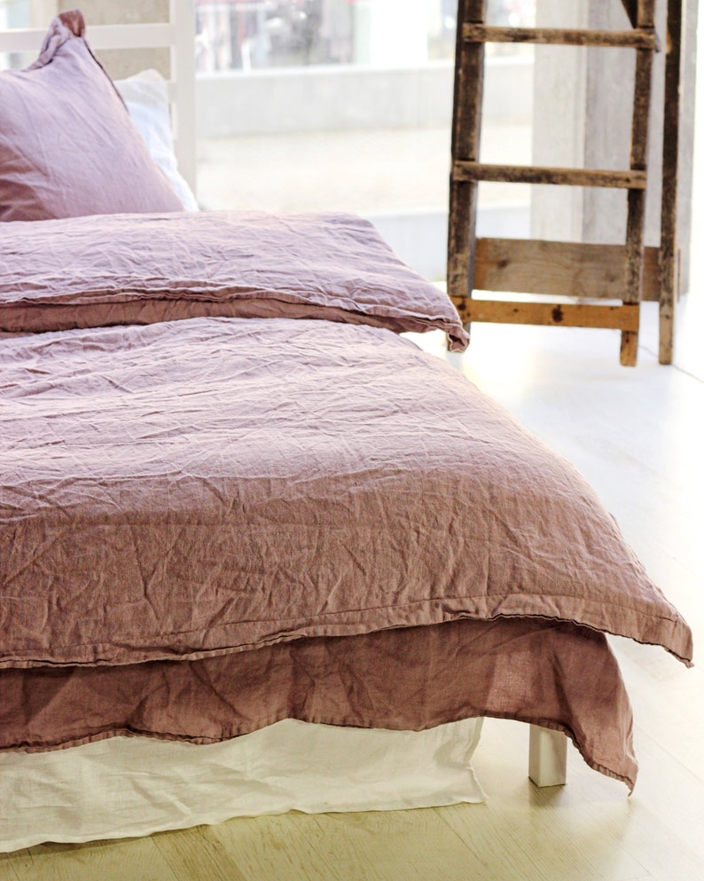 Linen Duvet Cover Natural Bedding Pure King Queen Beddding