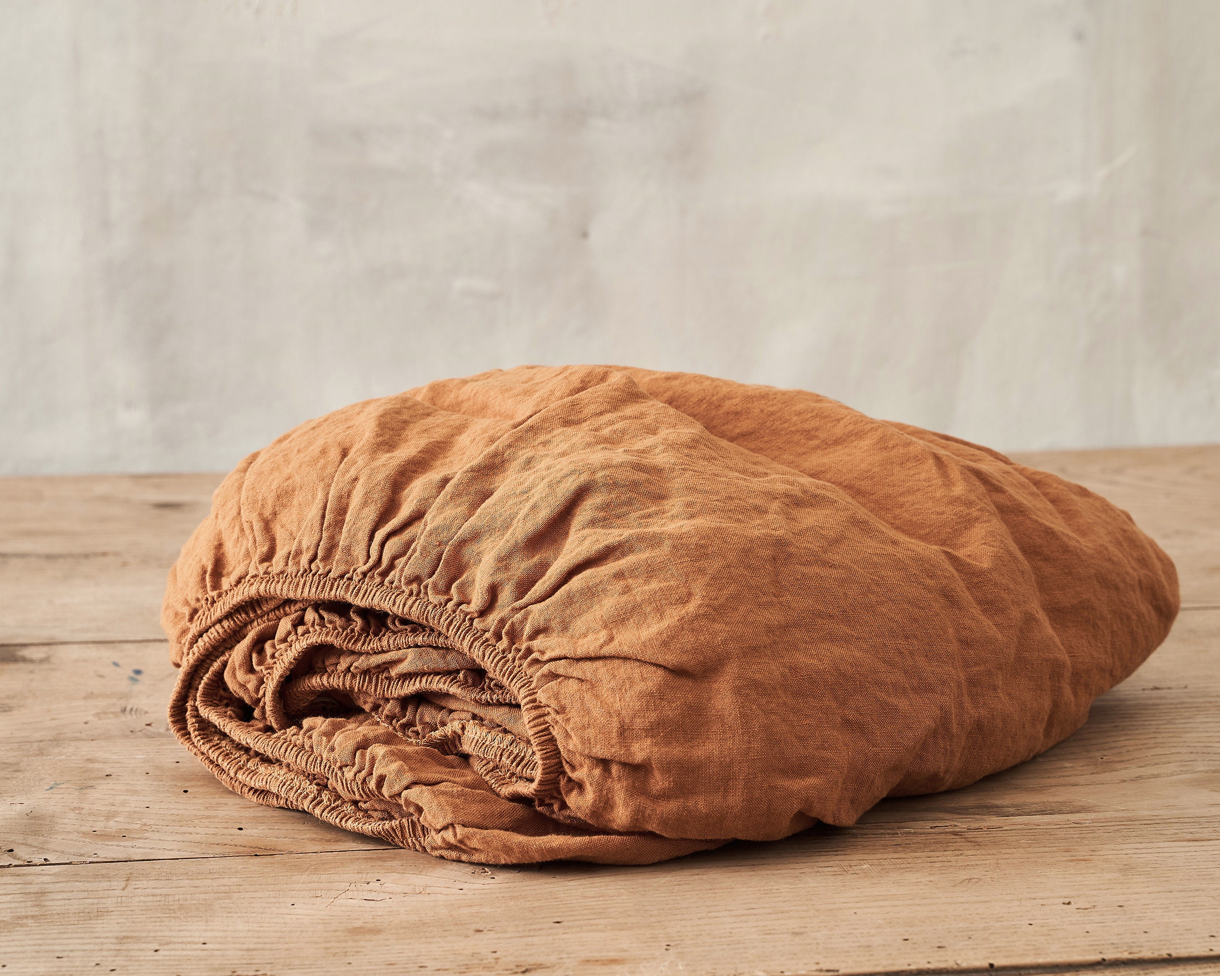 Linen Fitted Sheet Linen Fitted Sheet Queen King Full Pure Etsy