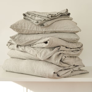 4 piece Linen bedding set, Tobacco linen bedding, Linen bedding, Linen bedding queen, Linen bedding king, Custom linen bedding available
