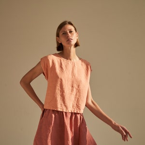 Leinen Crop Top ISLA