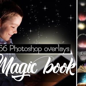 Magic book shine photo overlays, Christmas magic shine overlays, Light burst, Fairy shine, Sparkler, Sparkling Light, Book overlay, Book png