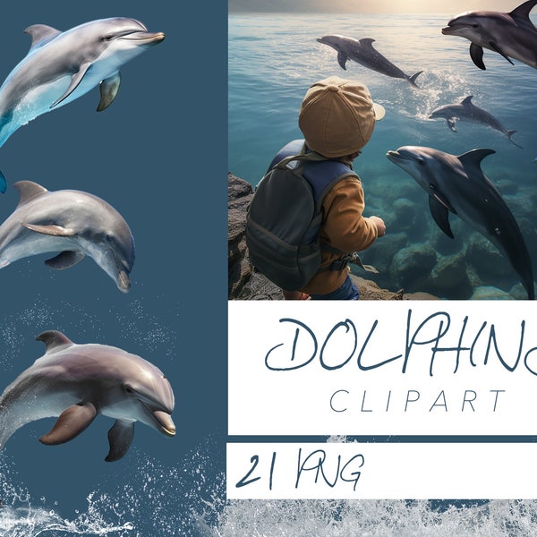 Dolphins Overlay Photoshop, Photo Composite, Digital Dolphin PNG Transparent Dolphin Photo Overlays, dolphin photoshop digital backdround