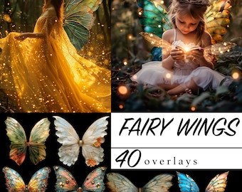 Fairy wings overlays, Fairy wing png, fantasy overlay, magic clipart, butterfly wings png, Fairy Wings clipart, photo enhancement, butterfly