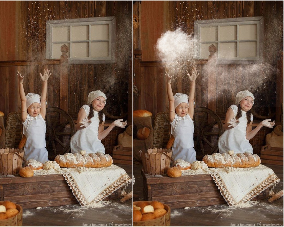 Christmas Baking Powder Dust Overlays: Flour Photography Effects (PNG ...