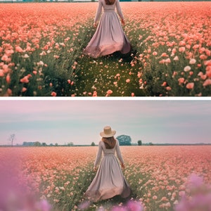 Wildflower overlays, flower overlays, Flowering Fields for Photo Editing, Digital Floral png, Blooming Glade Effect, summer overlay flowers image 10