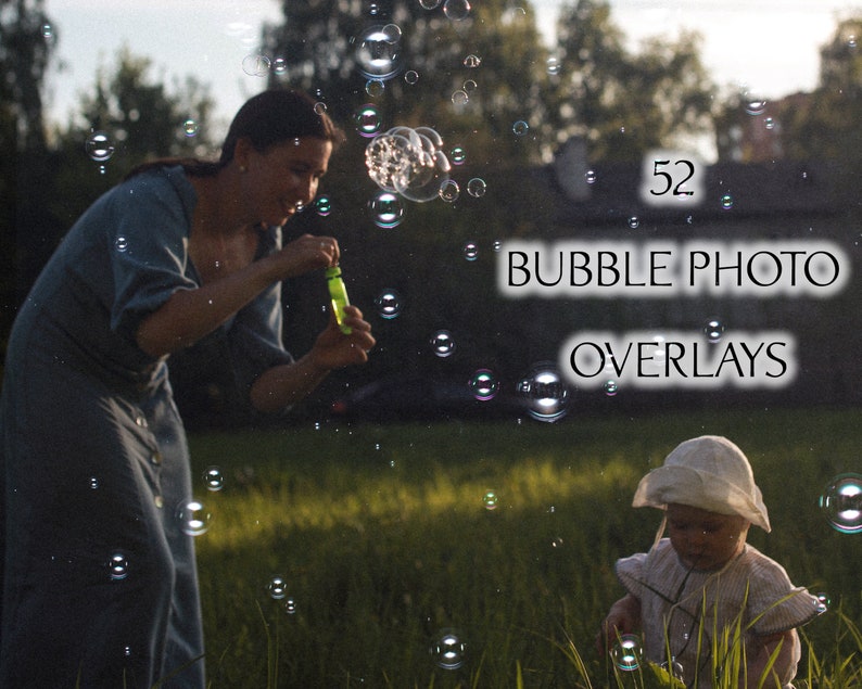 Soap Bubble Overlays for Realistic Bubble Etsy