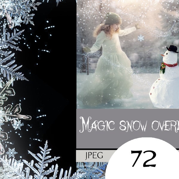 Magical snow overlays, Snowflakes png, Magic winter overlay, Snow png clipart, Winter magic dust, frozen fairy dust, magical snow frozen png