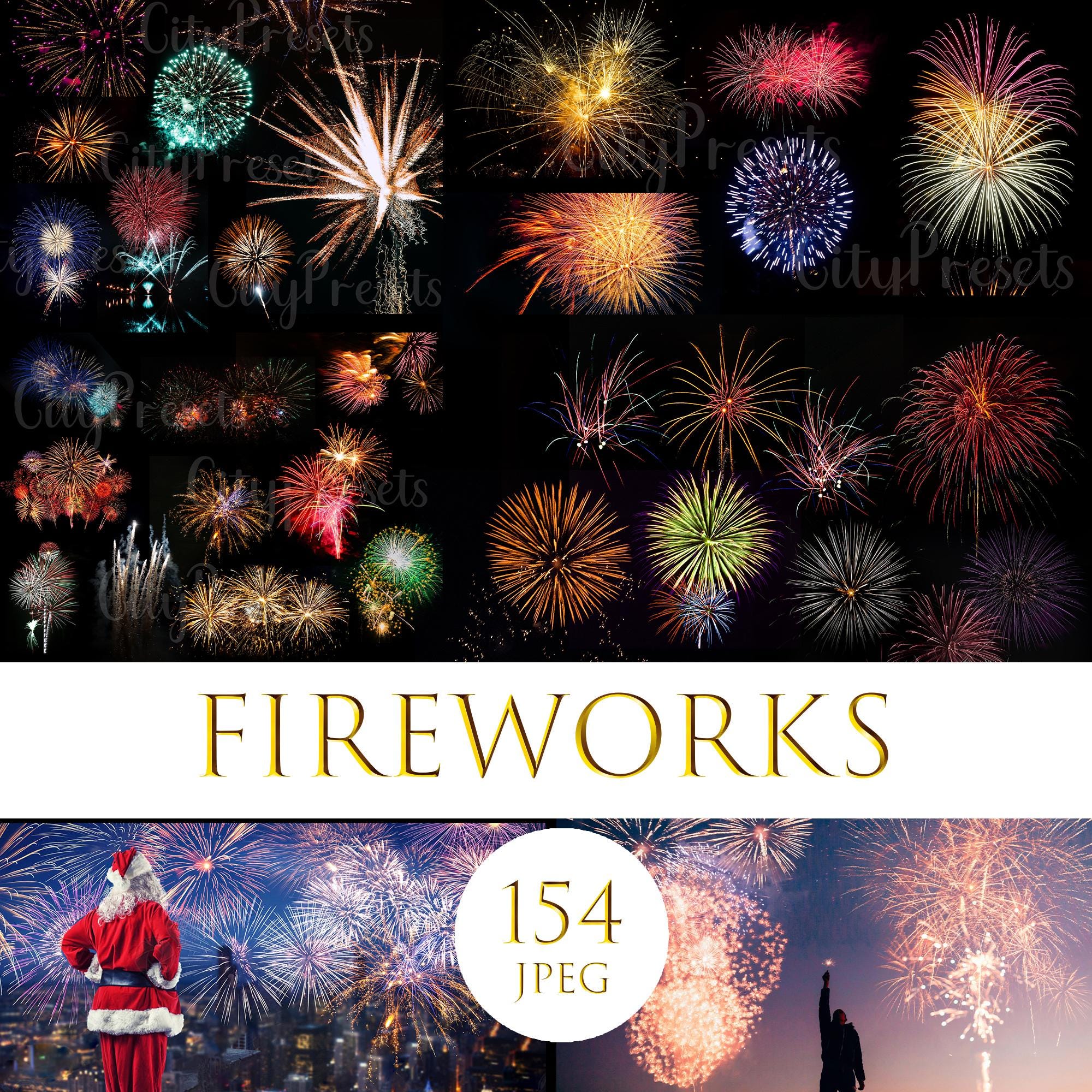 154 sovrapposizioni di fuochi d'artificio, clipart di fuochi d'artificio, sovrapposizioni di fuochi d'artificio in Photoshop, sovrapposizioni di fuoch