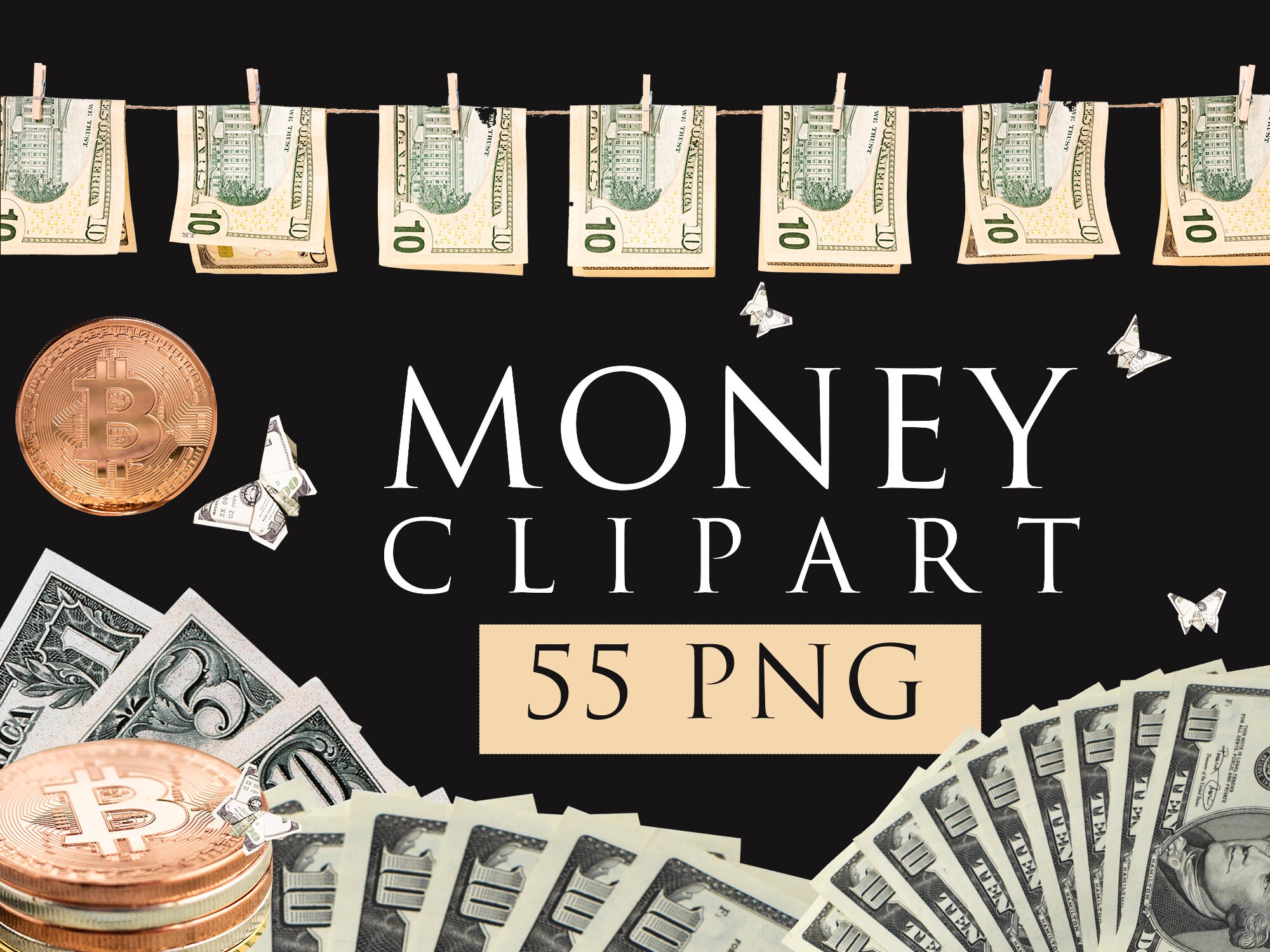 Money Png, Money Clipart, Bitcoin Png, 100 Dollar Bill Png, Cash Png ...
