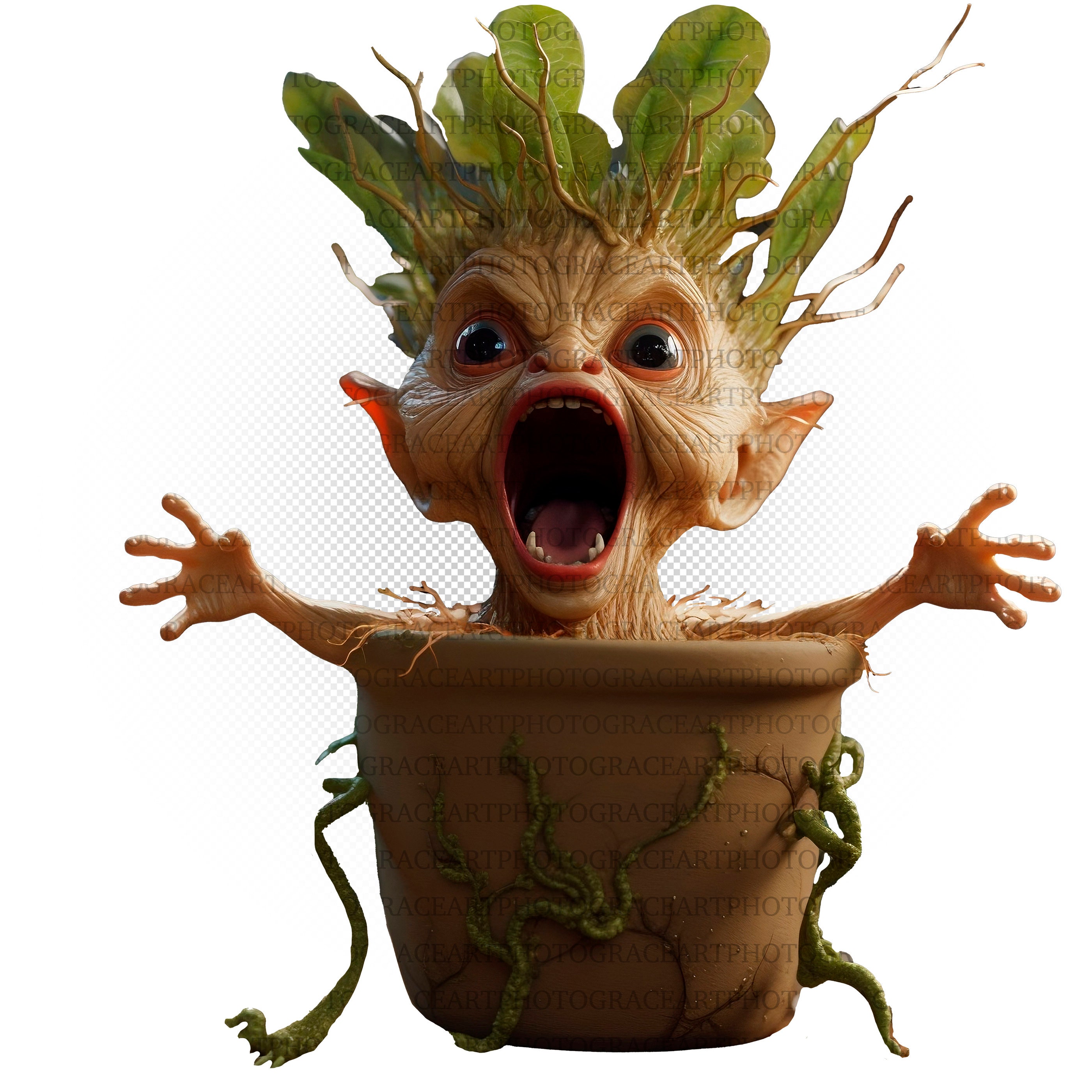 Mandrake Clipart, Mandragora Png, Baby Mandrakes Overlays, Magic