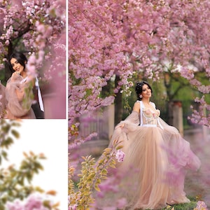 Superpositions de Sakura, png de fleurs de cerisier, superpositions de branche de printemps en fleurs, superpositions de photo d'arbre de fleur rose, superpositions de Photoshop de fleur de cerisier image 8