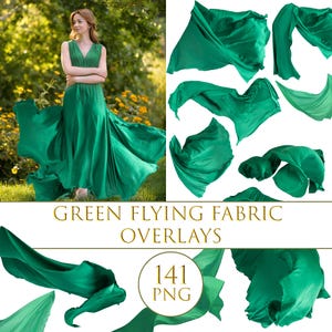 Green flying fabric overlays, Flying cloth, silk waving flying satin png , flowing cloth overlays, Waving dress overlay, red flying silk png