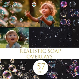 Realistic Soap Bubble Overlays, Realistic Bubble Overlay, Digital Bubble Overlay, Real soap bubble, photoshop overlay, blowing bubble, soaps