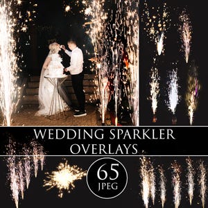 65 Wedding sparkler overlays & Photoshop overlay, Fairy light photo overlay Christmas overlays, Freezelight Effect, Firework Sparklers light